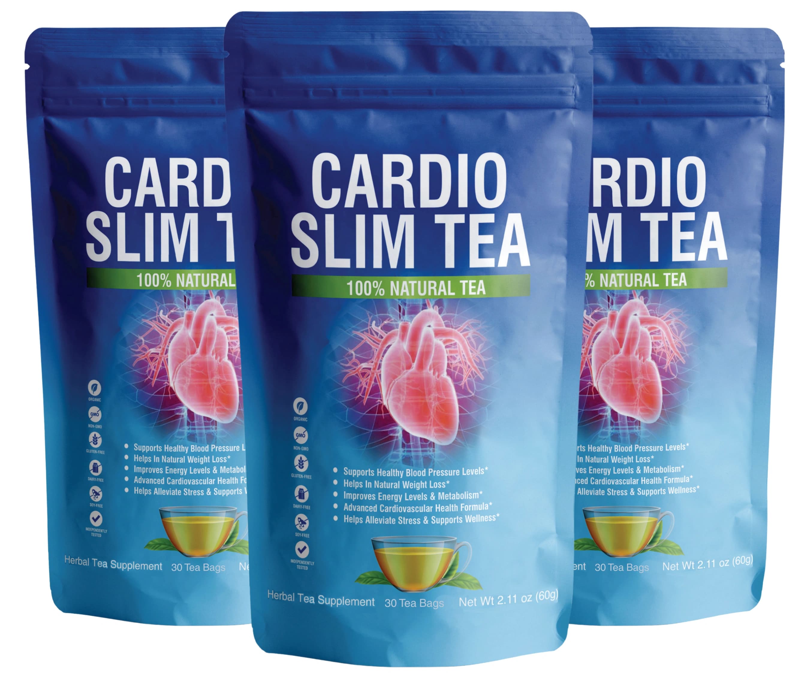 Cardio Slim Tea - Herbal Tea for Cardiovascular Support & Weight Loss — imagem 1